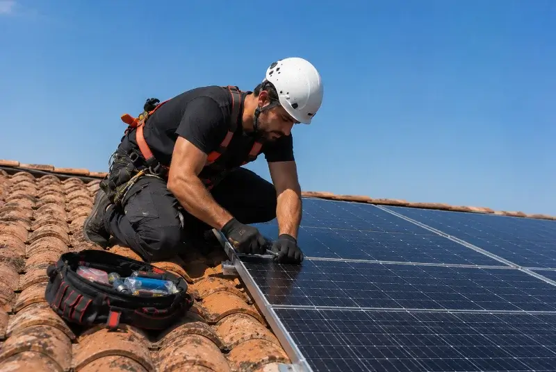 Maintenance et monitoring de panneaux solaires à Sainte-Croix-du-Mont
